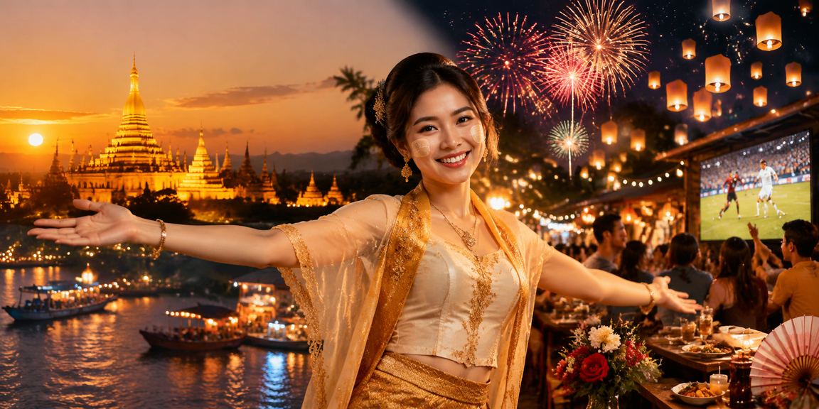 ရန်ကုန်ရှိဘောလုံးလောင်းသူများတစ်စုအားကစားပွဲကြည့်နေစဉ်