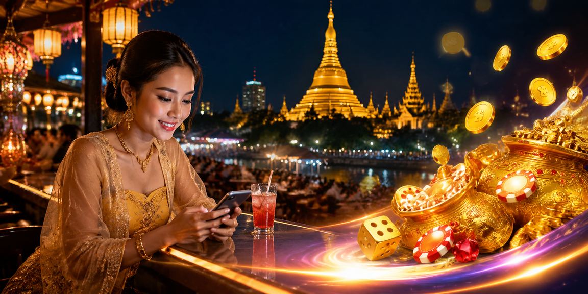 ရန်ကုန်တွင် ရွှေတိဂုံဘုရားရှေ့တွင် မိုဘိုင်းစနစ်ဖြင့် ကစားနေသူ